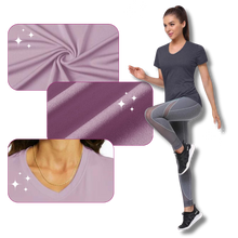 Carica l'immagine nel visualizzatore di Gallery, Maglia con scollo a V a raffreddamento istantaneo da donna - Ozerty