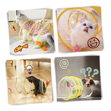 Carica l'immagine nel visualizzatore di Gallery, Tunnel interattivo compatto per gatti - Ozerty