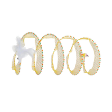 Carica l'immagine nel visualizzatore di Gallery, Tunnel interattivo compatto per gatti -Strisce gialle - Ozerty