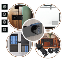 Carica l'immagine nel visualizzatore di Gallery, Serratura per armadietti a installazione rapida senza chiave - Ozerty