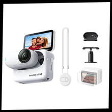 Carica l'immagine nel visualizzatore di Gallery, Telecamera a Mani Libere Insta360 con Montaggio Magnetico - Ozerty