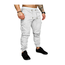 Carica l'immagine nel visualizzatore di Gallery, Pantaloni cargo slim fit da uomo -Bianco/MBianco/LBianco/XLBianco/XXLBianco/3XLBianco/4XLBianco/5XL - Ozerty