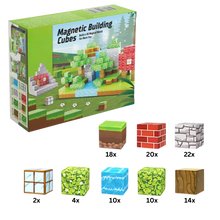 Carica l'immagine nel visualizzatore di Gallery, Blocchi magnetici educativi di Minecraft -100 PCS - Ozerty
