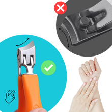 Carica l'immagine nel visualizzatore di Gallery, Tagliaunghie a Lama Larga con Impugnatura Ergonomica - Ozerty