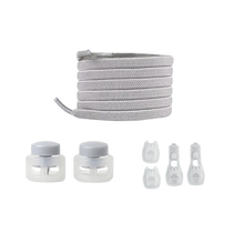 Carica l'immagine nel visualizzatore di Gallery, Lacci di chiusura sicuri e alla moda -Grigio chiaro - Ozerty