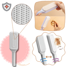 Carica l'immagine nel visualizzatore di Gallery, Spazzola per Capelli Autopulente con Massaggio al Cuoio Capelluto - Ozerty