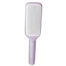 Carica l'immagine nel visualizzatore di Gallery, Spazzola per Capelli Autopulente con Massaggio al Cuoio Capelluto -Viola - Ozerty