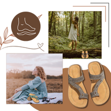 Carica l'immagine nel visualizzatore di Gallery, Sandali ortopedici ad assorbimento d'urto - Ozerty