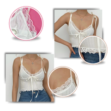 Carica l'immagine nel visualizzatore di Gallery, Morbido top in pizzo alla moda - Ozerty