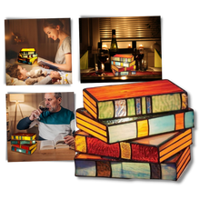 Carica l'immagine nel visualizzatore di Gallery, Lampada a libri impilati senza tempo - Ozerty