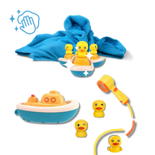 Carica l'immagine nel visualizzatore di Gallery, Giocattolo da bagno a triplo spruzzo con anatre - Ozerty