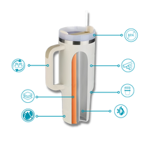 Carica l'immagine nel visualizzatore di Gallery, Tazza per auto di grande capacità con manico - Ozerty