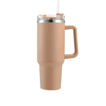 Carica l'immagine nel visualizzatore di Gallery, Tazza per auto di grande capacità con manico -Cachi - Ozerty