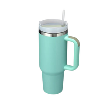 Carica l'immagine nel visualizzatore di Gallery, Tazza per auto di grande capacità con manico -Verde pisello - Ozerty