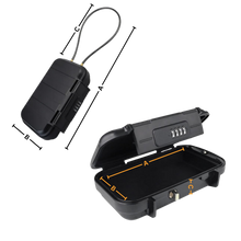 Carica l'immagine nel visualizzatore di Gallery, Piccolo contenitore impermeabile con serratura - Ozerty