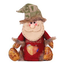 Carica l'immagine nel visualizzatore di Gallery, Borsa Regalo Natalizia Riutilizzabile con Chiusura a Zip -Babbo Natale - Ozerty