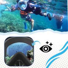 Carica l&#39;immagine nel visualizzatore di Gallery, Maschera da snorkeling con vista panoramica a 180° - Ozerty

