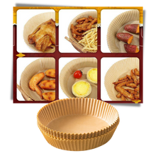Carica l&#39;immagine nel visualizzatore di Gallery, Confezione di rivestimenti di carta per friggitrice ad aria monouso - Ozerty
