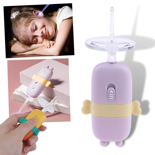 Pulisci orecchie a cucchiaio per bambini con luce - Ozerty