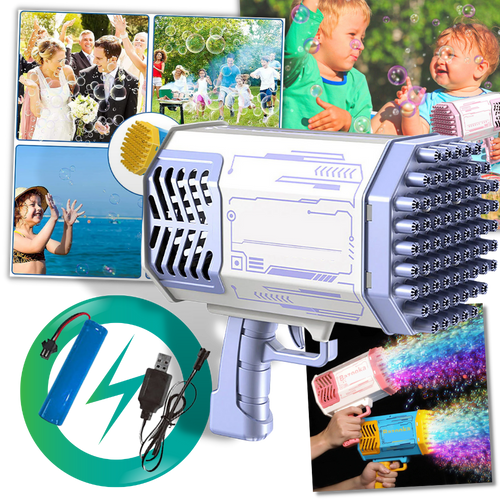 Soffiatore di bolle a 69 fori bazooka - Ozerty