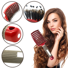 Carica l&#39;immagine nel visualizzatore di Gallery, Spazzola per capelli massaggiante in setola di cinghiale - Ozerty
