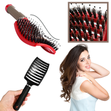 Carica l&#39;immagine nel visualizzatore di Gallery, Spazzola per capelli massaggiante in setola di cinghiale
