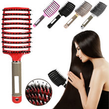 Carica l&#39;immagine nel visualizzatore di Gallery, Spazzola per capelli massaggiante in setola di cinghiale - Ozerty
