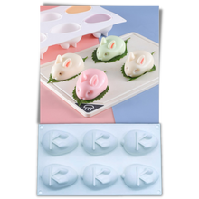 Carica l&#39;immagine nel visualizzatore di Gallery, Stampo per torta in silicone mini coniglietto - Ozerty
