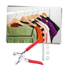 Carica l&#39;immagine nel visualizzatore di Gallery, Confezione con bottone a pressione e pinza
