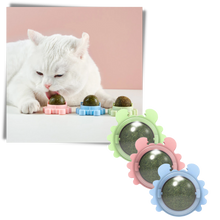 Carica l&#39;immagine nel visualizzatore di Gallery, Giocattolo rotante a forma di palla di menta per gatti - Ozerty
