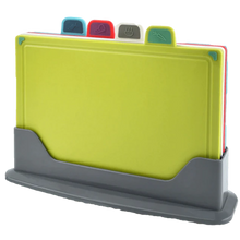 Carica l&#39;immagine nel visualizzatore di Gallery, Set di taglieri 4 pezzi con supporto - Ozerty
