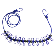 Carica l&#39;immagine nel visualizzatore di Gallery, Stendibiancheria da campeggio elasticizzato da 4 m con picchetti
