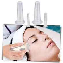 Carica l&#39;immagine nel visualizzatore di Gallery, 4 coppette in silicone per coppettazione per massaggio facciale - Ozerty
