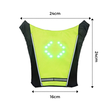 Carica l&#39;immagine nel visualizzatore di Gallery, Gilet da ciclismo riflettente con LED - Ozerty

