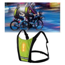 Carica l&#39;immagine nel visualizzatore di Gallery, Gilet da ciclismo riflettente con LED - Ozerty
