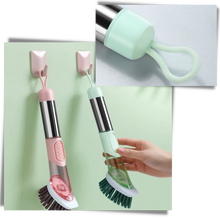 Carica l&#39;immagine nel visualizzatore di Gallery, Spazzola di pulizia con dispenser di sapone - Ozerty
