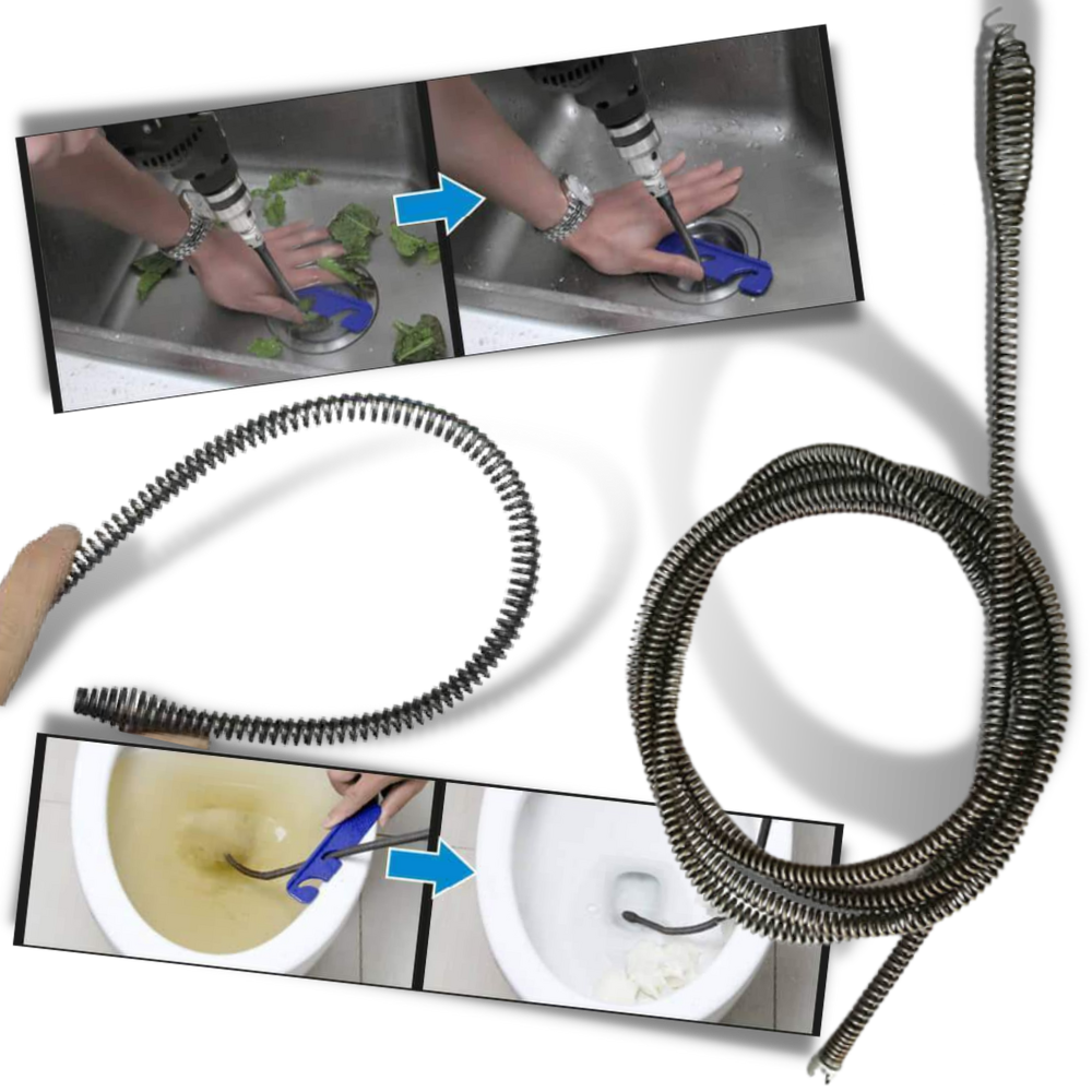 Trapano elettrico per la pulizia degli scarichi - Ozerty