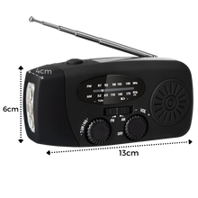 Carica l&#39;immagine nel visualizzatore di Gallery, Radio d&#39;emergenza con dinamo multifunzionale - Ozerty
