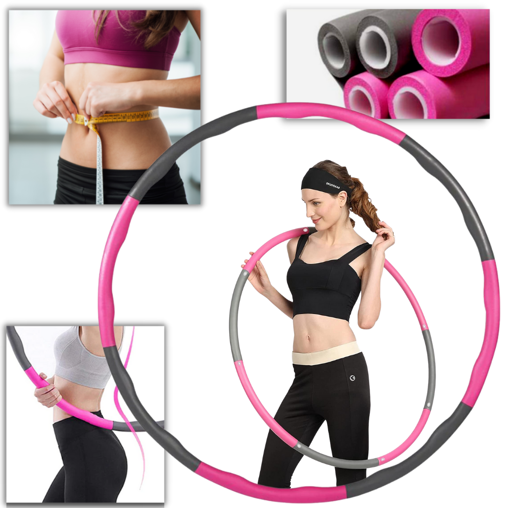Hula hoop fitness imbottito regolabile