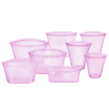 Carica l&#39;immagine nel visualizzatore di Gallery, Confezione da 8 sacchetti in silicone per alimenti riutilizzabili
