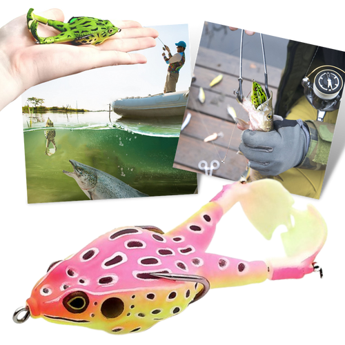 Esca da pesca a rana in silicone - Ozerty