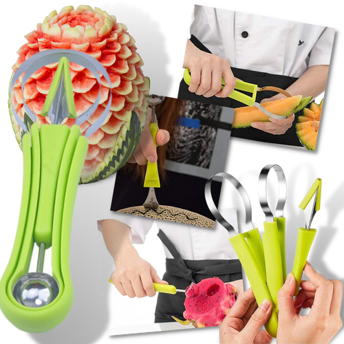 Set di utensili per intagliare e affettare la frutta - Ozerty