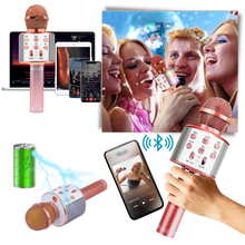 Carica l&#39;immagine nel visualizzatore di Gallery, Microfono karaoke bluetooth senza fili - Ozerty
