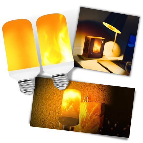 Lampada a LED con Effetto Fiamma - Ozerty
