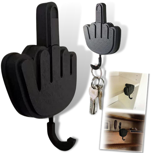 Gancio adesivo per chiavi a forma di mano - Ozerty