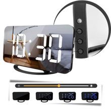 Carica l&#39;immagine nel visualizzatore di Gallery, Specchio orologio digitale multifunzionale
