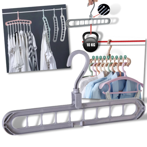 Confezione da 2 appendiabiti salvaspazio - Ozerty