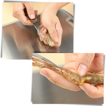 Carica l&#39;immagine nel visualizzatore di Gallery, Coltello per sgusciare i gamberi in acciaio inox
