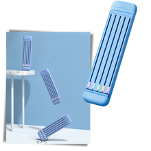 Carica l&#39;immagine nel visualizzatore di Gallery, Astuccio rigido con matite e righello - Ozerty
