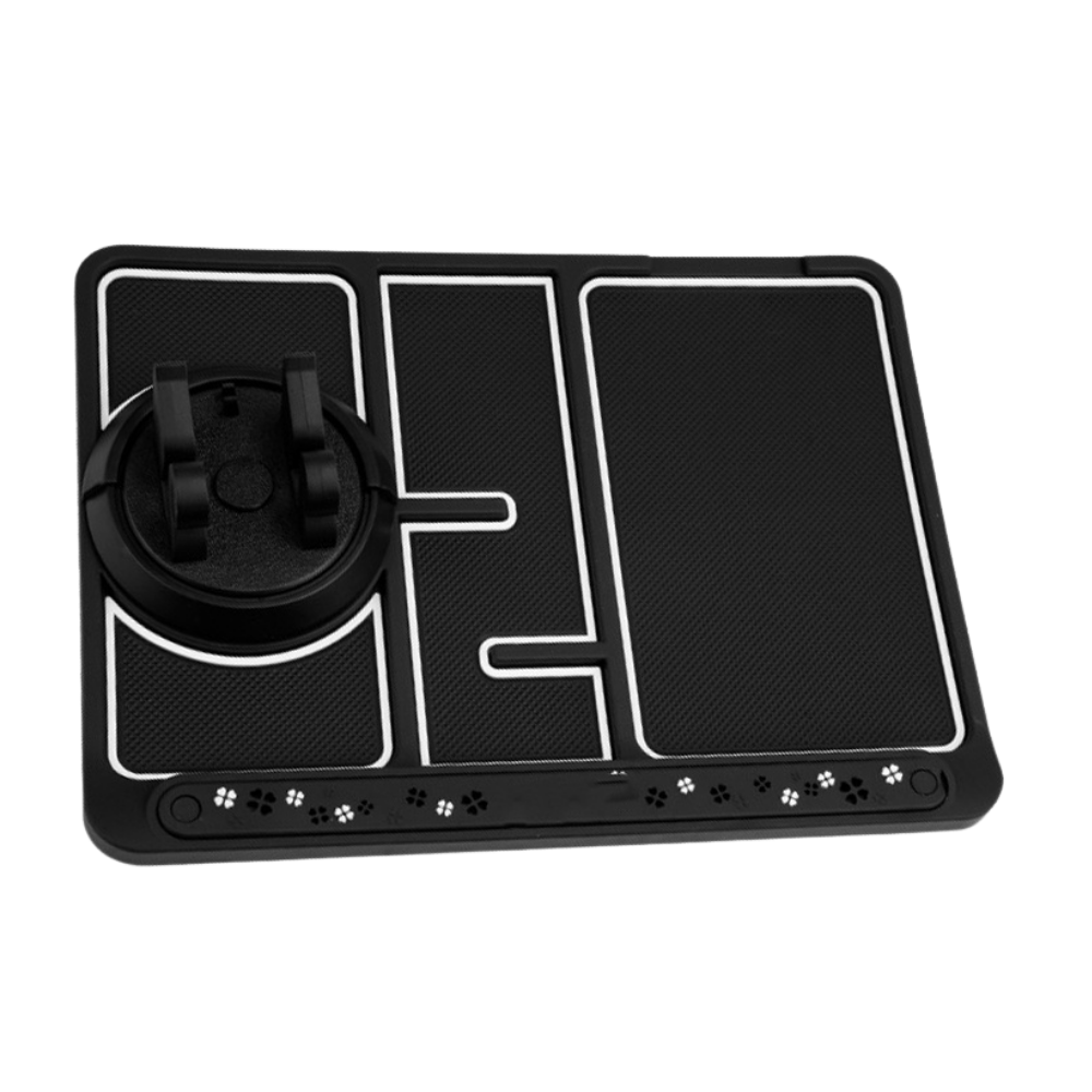 Cuscinetto antiscivolo e supporto per telefono per auto - Ozerty